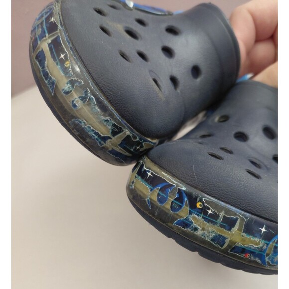 Star Wars Crocs Kids Size C13 Black Clogs X-Wing TIE Fighter Limited Edition - Picture 10 of 10